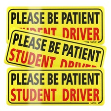 3Pcs Student Driver Magnet for Car, Please Be Patient Student Driver, New Driver