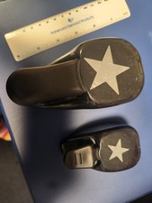 2 STAR PUNCHES Stampin Up Large Medium Paper Punch whale tail holiday stars