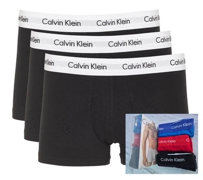 Mens Calvin Klein Boxer Shorts Underwear Trunk 3 in a Pack