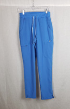 Figs Technical Collection Pants Womens Small Blue Drawstring Cargo Medical Scrub