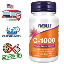 Vitamin C 1000mg with Bioflavonoids 100mg  30 Capsules, 1 Month Supply