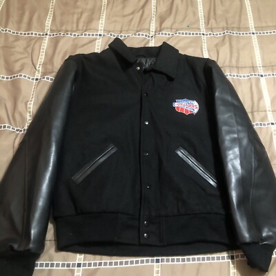 NCA Cheerleader Association National Champion L Wool Leather Varsity Jacket NWOT