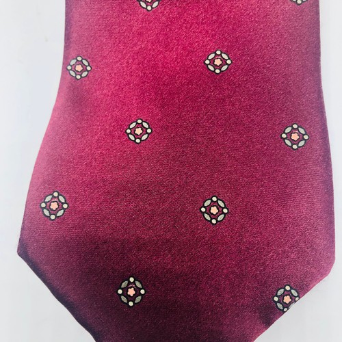 Mens Neck Tie Dark Red designs by Mark Alexander (ZZ) - Picture 2 of 4
