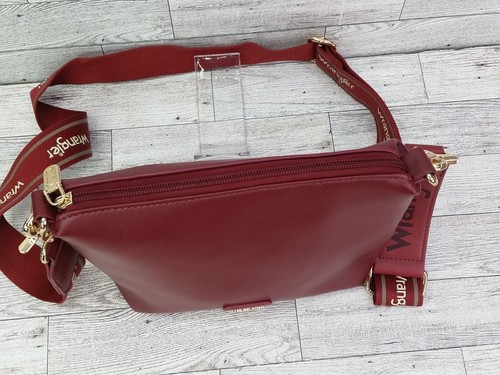 Wrangler Vegan Leather Crossbody Bag Red Western Shoulder Bag Purse - Picture 12 of 14