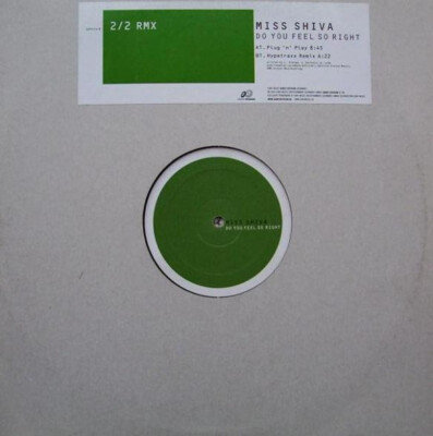Miss Shiva - Do You Feel So Right (Part 2 Of 2) (12'') (Very Good Plus (VG+)) - 2
