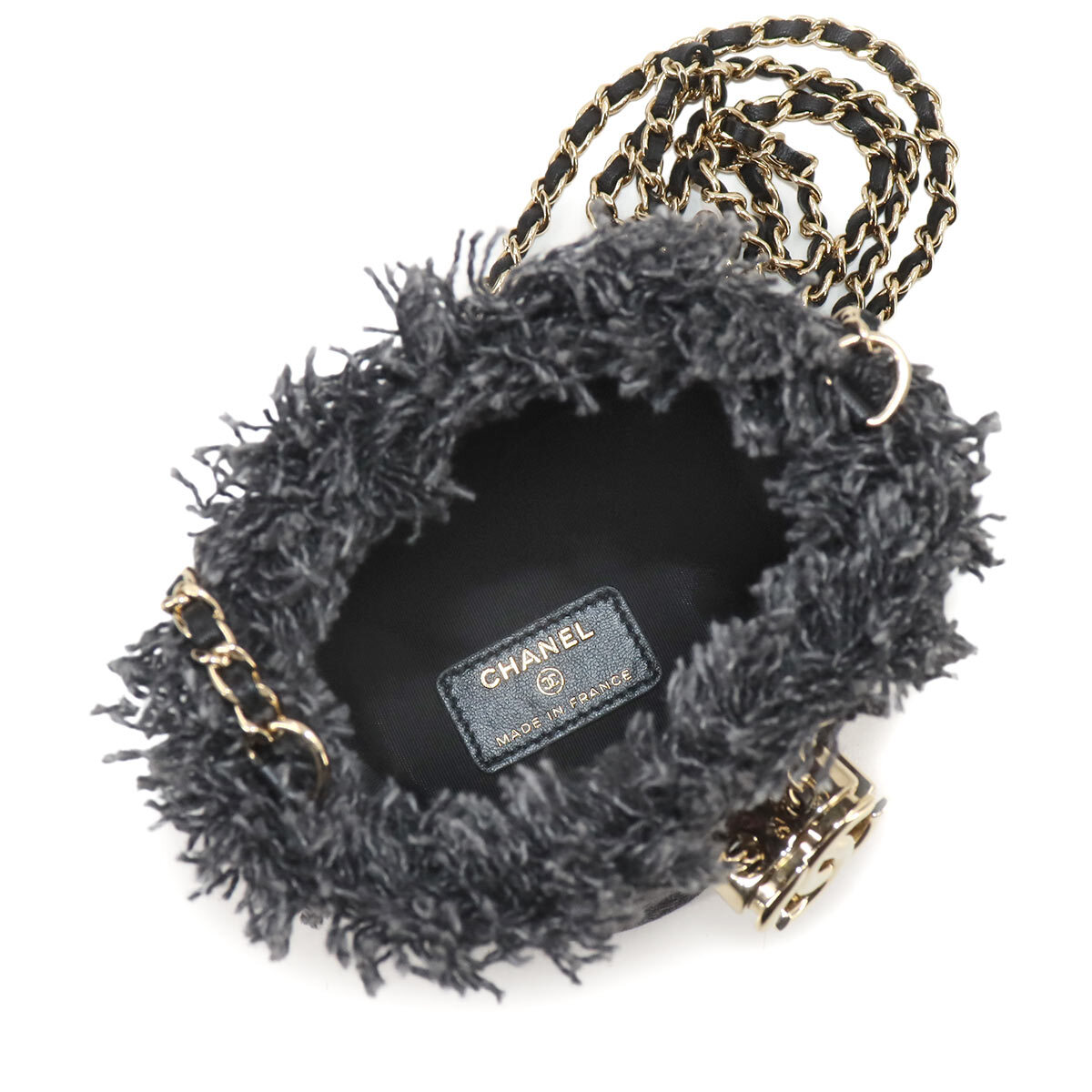 CHANEL Mini Bucket Bag Denim Black AP2603 Purse 90259383 | eBay