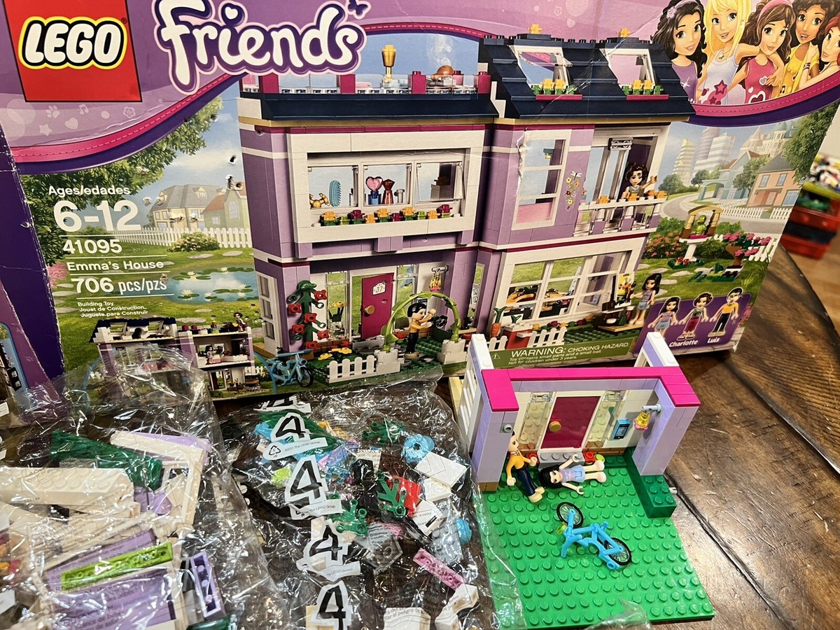 LEGO FRIENDS: Emma's House #41095)~Complete~retired set~