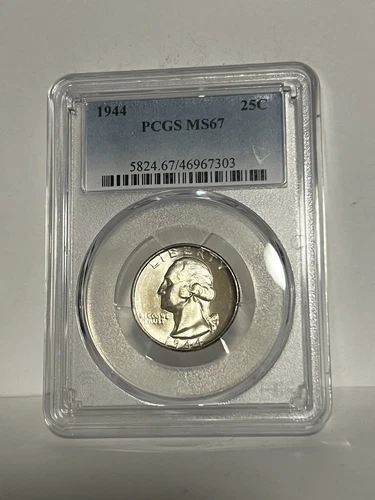 1944 25C PCGS MS 67 1944 WASHINGTON QUARTER