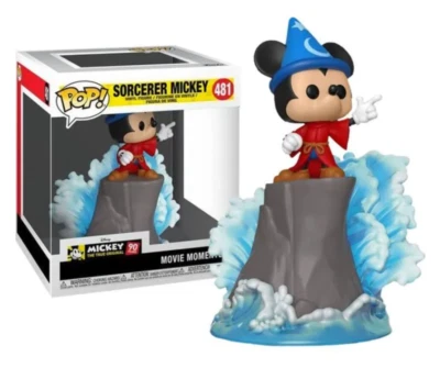 Funko Pop Sorcerer Mickey Mouse N° 481 Mickey Movie Moments Figurine 9 CM Disney - Photo 1/4