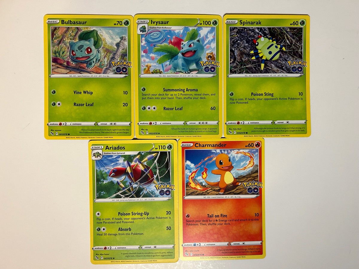 Pokemon TCG: 25 Card Bulk Lot - Pokemon Go Set - Common, Uncommon