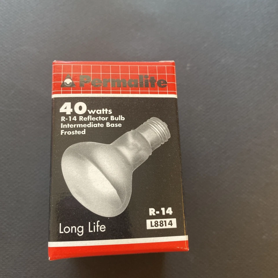 Permalite 40R14/FL/N 120V R-14 Reflector Bulb 40 Watts 120V Frosted Intermediate - Image 2 of 4