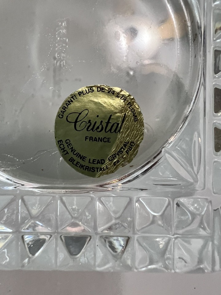 STAIGER Clock French Crystal Glass Quartz German Movement Desktop