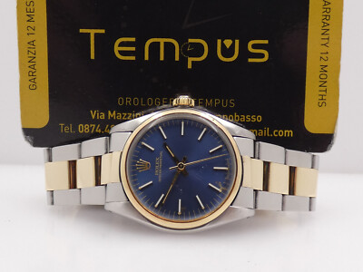 ROLEX OYSTER PERPETUAL MID SIZE 6748/3 SIGMA BOX&PAPERS STEEL&ORO '1982 WATCH