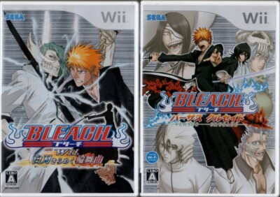 Bleach Shattered Blade Rondo & Versus Crusade 2 Spiele Set Japan Nintendo Wii