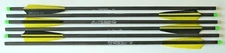 20" Crossbow Bolts 100% Carbon Shield Vane Super Fast Hobo Archery 6 Pcs Sorted