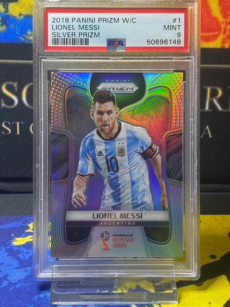 リオネル メッシ Panini Prizm W杯 Silver Prizm LIONEL MESSI 2018 Panini Prizm World Cup SILVER PRIZM #1 PSA