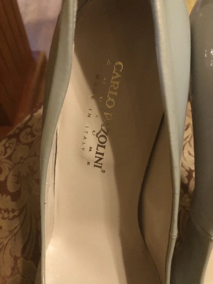 Zapatos de tacón de aguja Carlo Pazolini gris charol plataforma iridiscente - 40 Foto 2 de 4