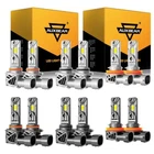 AUXBEAM 9005 9006 H11 Canbus LED Headlight High/Low Bulbs Super Bright 28000LM