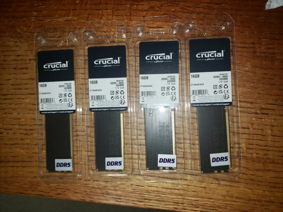 Crucial 16GB (1x16GB) DDR5 4800 UDIMM free shipping🔥 (CT16G48C40U5) - Image 2 of 2