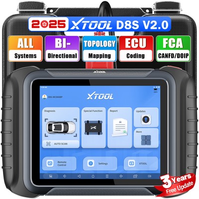 XTOOL D8S OBD2-Scanner Diagnosewerkzeug bidirektionale Topologie ECU-Codierung