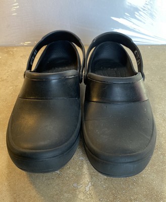 crocs black solid clogs
