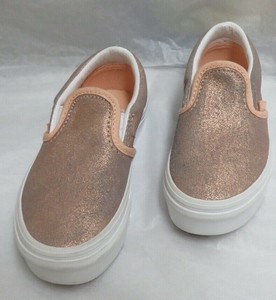 kids rose gold vans