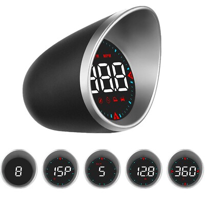Car Digital Gauge GPS Speedometer HUD Head Up Display Alarm On-Board Computer
