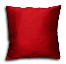 Cushion Covers Plain Faux Silk 18" x 18" - Satin Slub