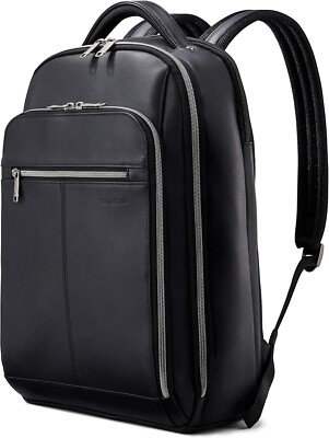 Samsonite Classic Leather Backpack 126037-1041  Black