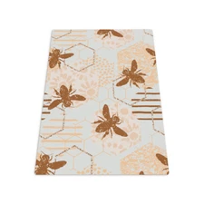 Furniture floor protector Mat under Chair Desk Bees Honeycomb PVC 100x70
