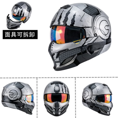 Full Face Motorcycle Helmet Detachable Multi-purpose Combination Motor Helmets - Picture 9 of 12
