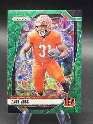 2024 Prizm Zack Moss Green Scope /75 Cincinnati Bengals 