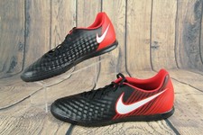NEW Nike Mens' MagistaX Ola II IC Indoor Soccer Shoe Black/Red 844409-061 SZ 12
