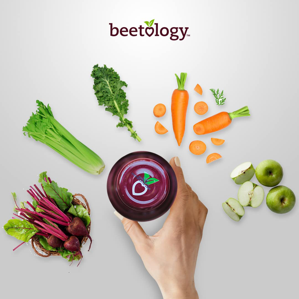 Beetology Organic Beet & Veggie Juice 8.45oz (6 Pack) Cold Pressed