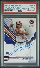 2024 TOPPS PRISTINE #PAJH JACKSON HOLLIDAY AUTOGRAPH-PURPLE PRISTINE PSA MINT 9