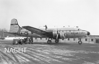 Orig LARGE Aircraft Negative 0 272615 DOUGLAS C 54 USAF BOVINGDON 1958 #34