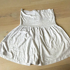 Primark Girls Gray Heathered Jersey Cotton A-Line Short Skirt 10-11Y