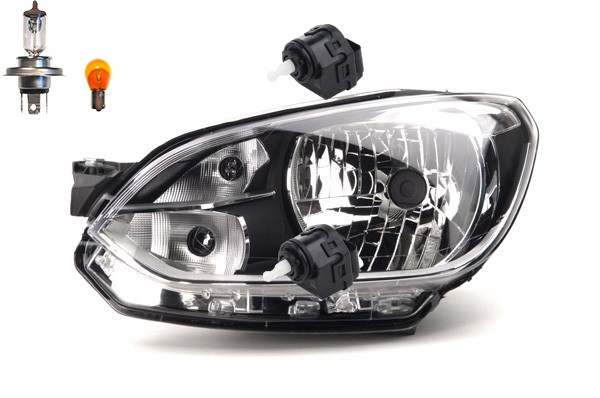 Scheinwerfer Passend FüR VW Up! 12/2011-06/2016 Links Leuchtmittel M. Stellmotor-image