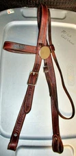 Quality latigo Leather Lined Browband Bridle Headstall-Large- X-Large Horse size