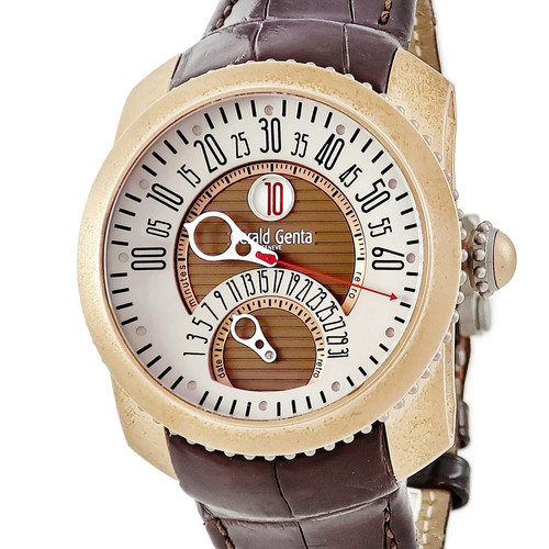 Gerald Genta Jefika Biretro Safari GBS.Y.98.330.CB.BD Bronze Titanium #HDW295