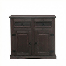 Sideboard ebuy24 New Mexico 2 Schubladen + 2 Türen Kommode Schrank kolonial