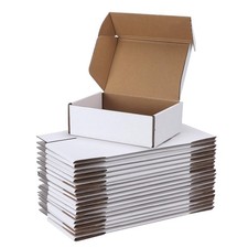 PHAREGE 6x4x2 inch Shipping Boxes Bulk 25 Pack 25 Pack, White