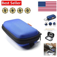 Earbud Carrying Case - Rectangle Shape Small Hard EVA Case, Mesh Inner Pocket...