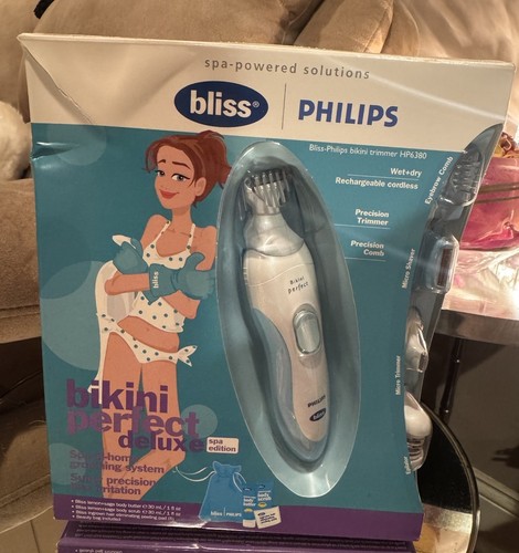 PHILIPS X BLISS BIKINI PERFECT DELUXE TRIMMER HP6380! NIB NEVER OPENED!