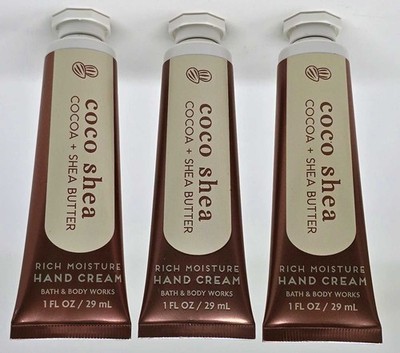 Bath & Body Works COCO SHEA Rich Moisture Hand Cream 1 oz, Lot of  3