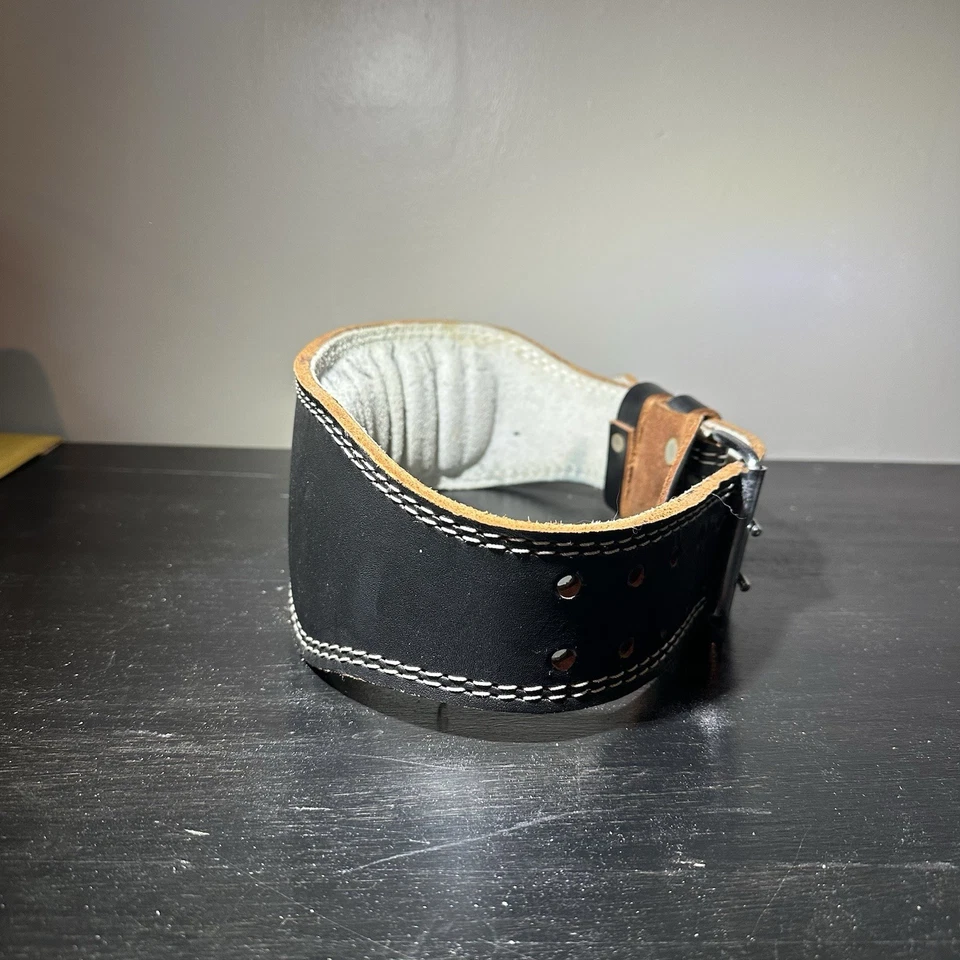 Cinturón de levantamiento de pesas Valeo pequeño de cuero Foto 4 de 4