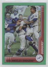 2021 Topps Big League Highlights Green Foil 13/75 Los Angeles Dodgers #286 0qc1