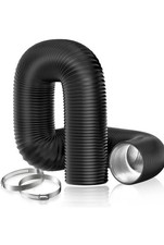 4" X 8FT Aluminum Foil Insulated Flexible Duct, Dryer Vent Hose for HVAC Vent