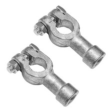 NYTKL 2PCS Car Battery Connectors, Positive and Negative Lead Top Post to...