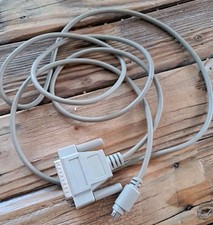 Vintage UNBRANDED Computer 6' Serial Printer Cable - Mini Din 8 pin to DB25
